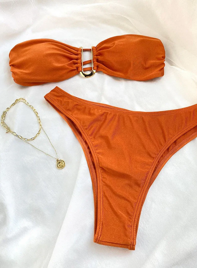 Golden Tide Bikini Set