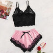 Sweet & Savage Lace Bralette & Satin Shorts Set