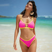 Cut Above The Rest Textured Keyhole Bikini Set