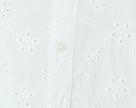 Eyelet Lace Button Front Mini Dress