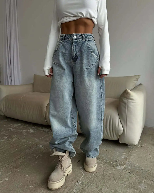 Too Cool For Rules Oversized Barrel Leg Jeans