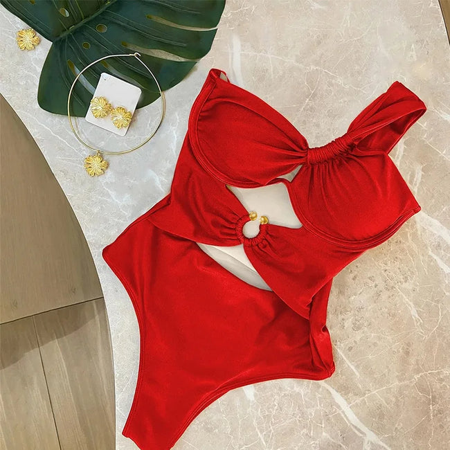 Golden Hour Cutout One-Piece