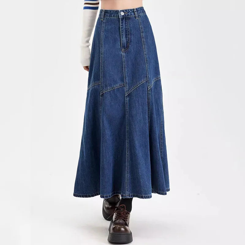 Midnight Flow Denim Skirt