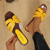Cut It Out Crossband Flat Slide Sandals