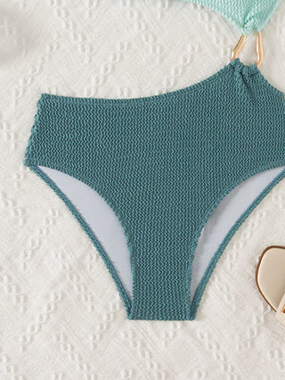 One In A Million One Shoulder Hardware Bikini Set