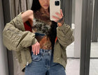 Off Duty Oversized Puffer Bomber Jacket