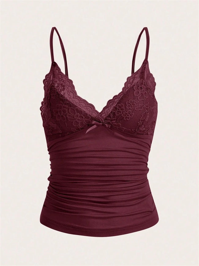 V Neck Lace Cami