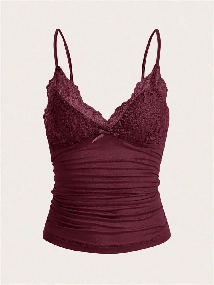 V Neck Lace Cami