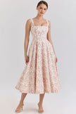 Elegant Corset Midi Dress