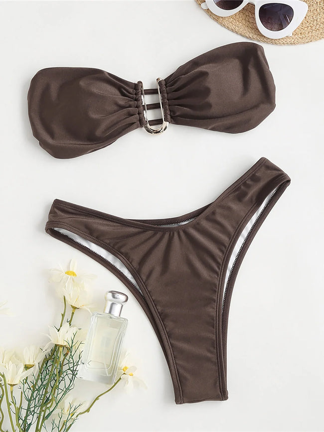 Golden Tide Bikini Set