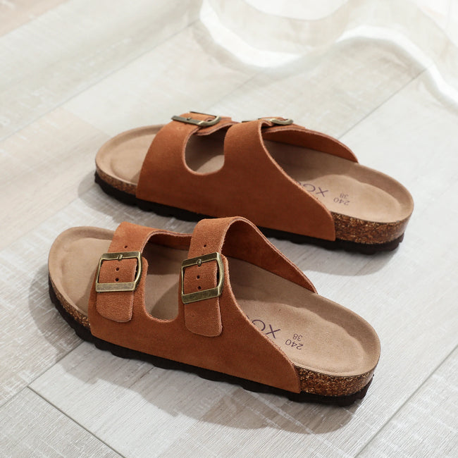 Golden Hour Double Strap Sandals