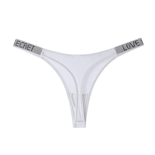 Rhinestone Cowgirl Embellished Waistband Thong