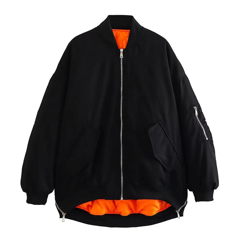 Off Duty Oversized Puffer Bomber Jacket