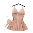 Soft Hours Lace Bust Chemise & Thong Set