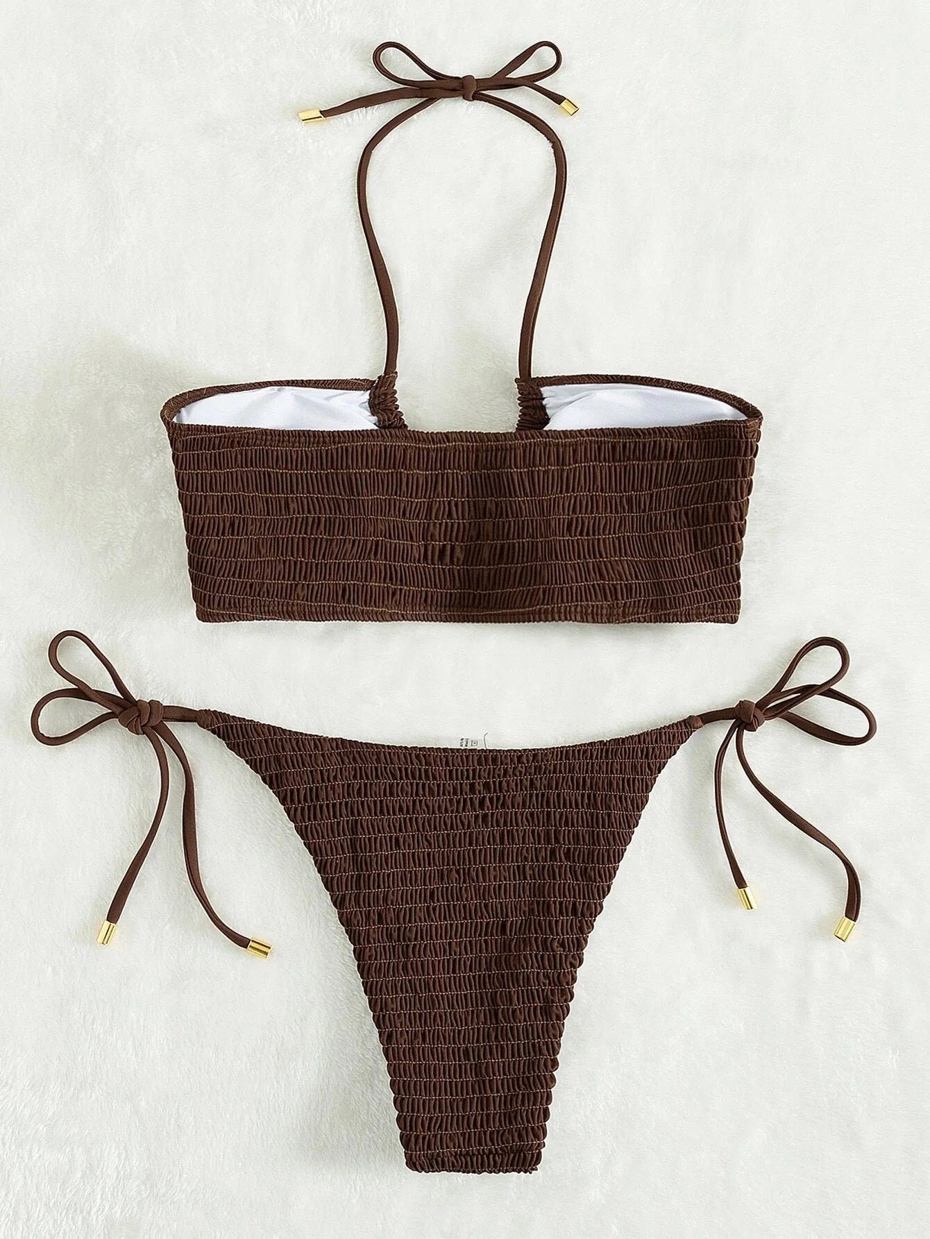 Crush Smocked Bikini Set