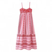 Embroidered Tassel Maxi Dress