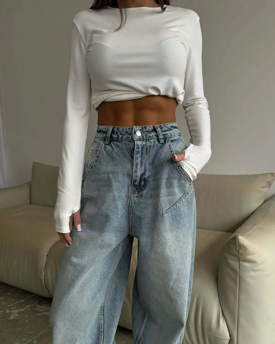 Too Cool For Rules Oversized Barrel Leg Jeans