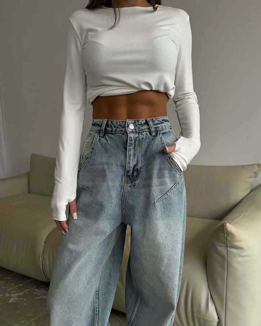Too Cool For Rules Oversized Barrel Leg Jeans