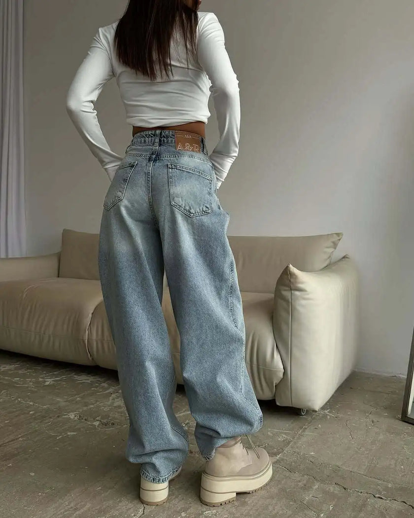 Too Cool For Rules Oversized Barrel Leg Jeans