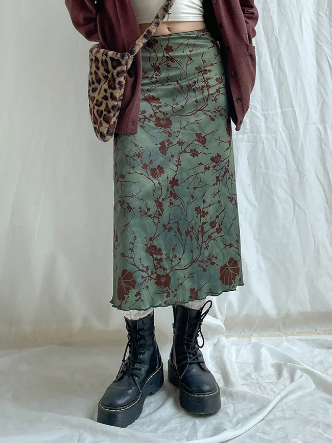 Willow Bloom Midi Skirt
