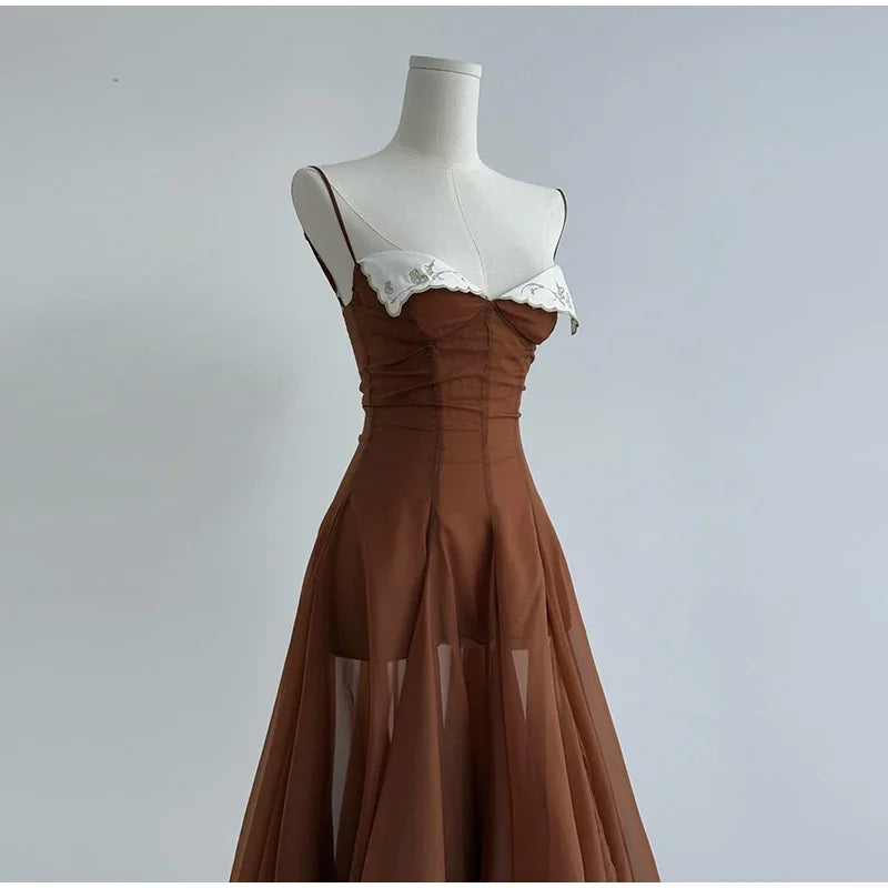 Cinnamon Muse Midi Dress