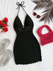 Saltwater Crochet Mini Dress