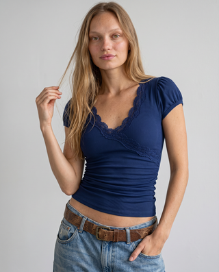 Annabelle Lace Trim Top