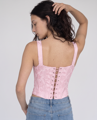 Beatrix Floral Brocade Corset Top