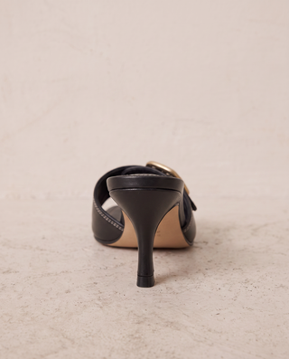 Beatrix Solano Kitten Heel Mules