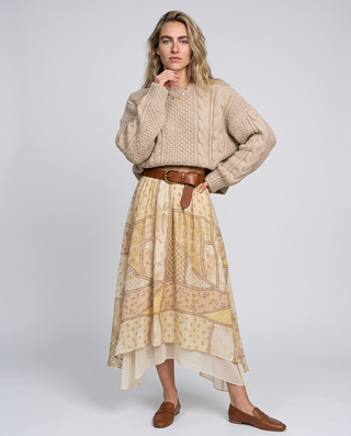 Blythe Patchwork Maxi Skirt