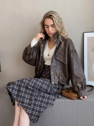 Bowie Oversized Leather Jacket