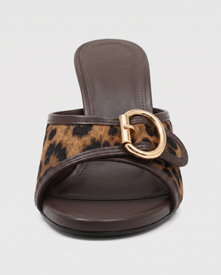 Camille Buckle Mule Heels