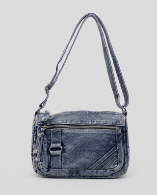 Carmen Denim Tassel Crossbody Bag