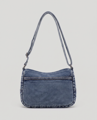 Carmen Denim Tassel Crossbody Bag