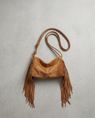 Carys Suede Fringe Crossbody Bag