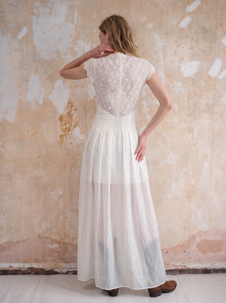 Celestia Eyelet V-Neck Maxi Dress