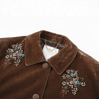 Celine Embellished Velvet Blazer