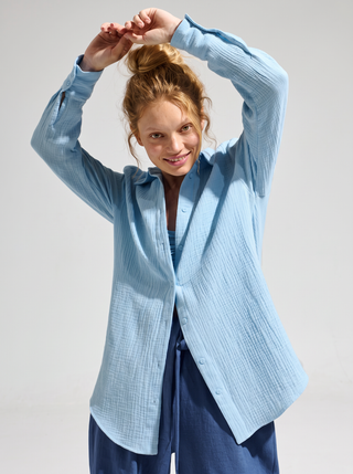 Eleni Cotton Gauze Button-Up Shirt