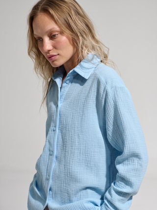 Eleni Cotton Gauze Button-Up Shirt
