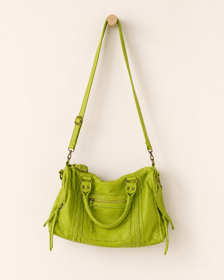 Elle Braided Trim Satchel