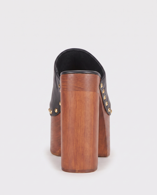 Fern Platform Leather Mules