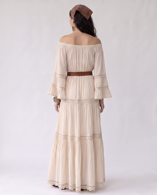 Georgia Off-Shoulder Tiered Maxi Dress