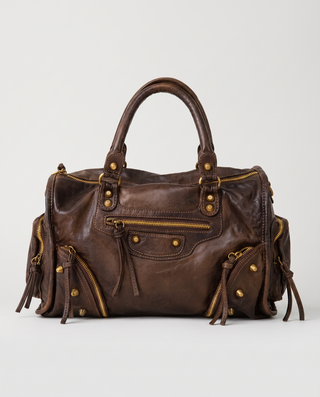 Gigi Studded Leather Satchel