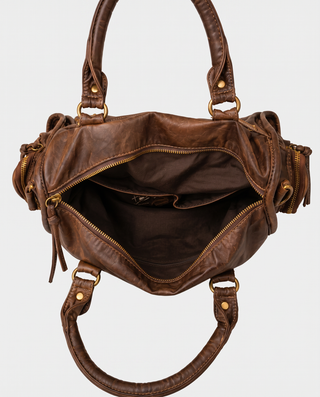 Gigi Studded Leather Satchel