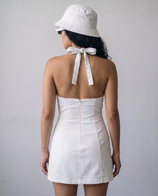 Harper Halter V-Neck Mini Dress