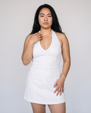 Harper Halter V-Neck Mini Dress