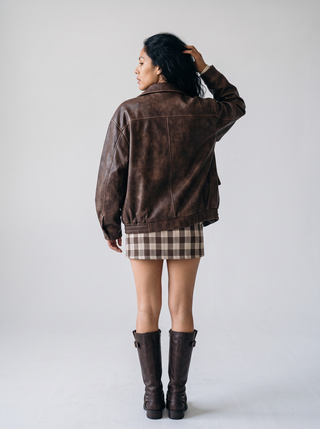 Juno Butterfly Faux Leather Jacket