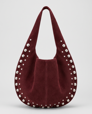 Lana Studded Crescent Hobo Bag