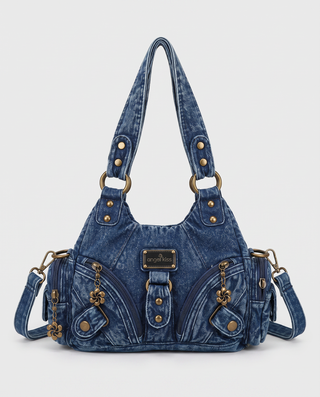 Leila Studded Zip Shoulder Bag