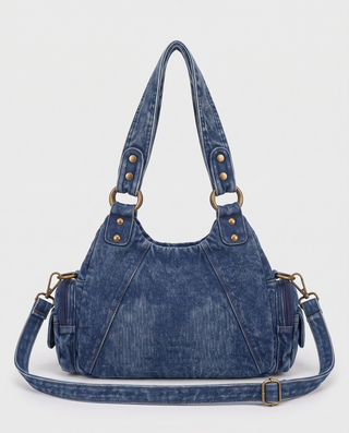 Leila Studded Zip Shoulder Bag